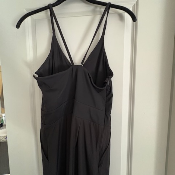 Halara Backless Side Invisible Zipper Pocket Wide Leg Quick Dry Resort Slip - Picture 5 of 7